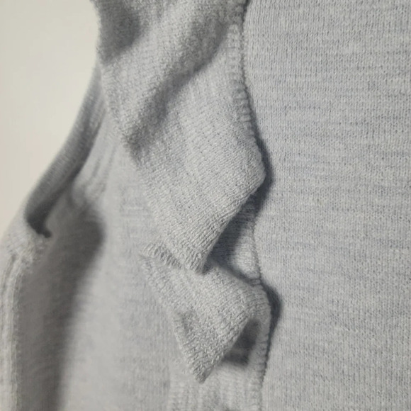 Madewell Gray Ruffled Sweater Tank | Madewell Sweater | Madewell Tank | Size Sm - Picture 6 of 7